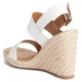 thumbnail image 2 of Steve Madden Uri Women's Sandals & Flip Flops White Leather Size 5.5 M, 2 of 9