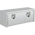 thumbnail image 1 of 36in Aluminum Truck Toolbox Waterproof Underbody Storage Organizer for Pickup Trailer RV - Heavy-Duty Lockable Box Silver, 1 of 8