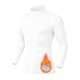 thumbnail image 1 of pstuiky Camisas para hombre de manga larga, Camiseta deportiva de manga larga con cuello alto, color liso, forro polar, cálida y elástica para hombre Tops de talla grande para hombre s, 1 of 5