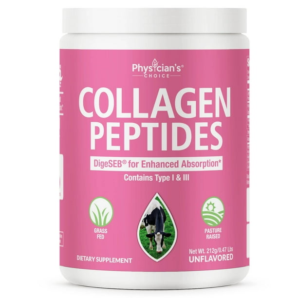 Physician S Choice Collagen Peptides Powder 247g Unflavored 8 7 Oz Walmart Com Physician S Choice Collagen Peptides Powder 247g Unflavored 8 7 Oz Walmart Com