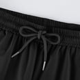 thumbnail image 6 of Zimjoy Athletic Pants for Men Casual Stretch Quick Dry Tapered Joggers Elastic Drawstring Active Pants for Workout, Running, Black L, 6 of 6
