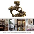 thumbnail image 5 of KAIYANG Escultura de cabra del zodíaco chino, figura de oveja mordida de dinero, estatua de animal de escritorio, adorno de animal de latón, modelo de animal, decoración de mesa para estantería de ofi, 5 of 5
