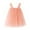 Pink, variant on Girls Spring Dress Sleeveless Tulle Holiday Party Dance Party Princesses Clothes Girls Party Dress Size 4-5T