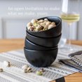 thumbnail image 3 of over&back Coupe Miniature Bowl Set, Dishwasher & Microwave Safe, 4 Mini Bowls, Semi-Matte, Black, 3 of 9