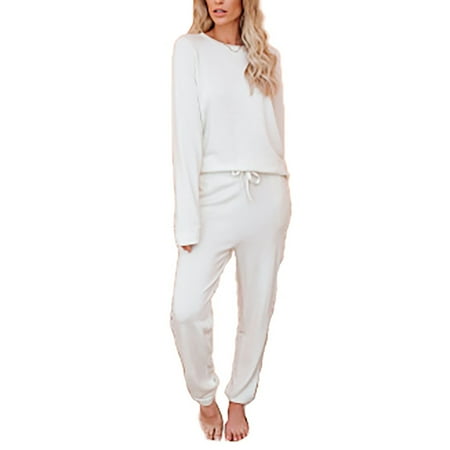 

Womens Pyjama Sets Long Sleeve 2 Piece Loungewear Jogging Suit