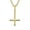02#Gold Upside Down Cross, variant on Men Women Upside Down Cross Pendant Prayer Necklace Stainless Steel Punk Jewelry-02#Gold Upside Down Cross