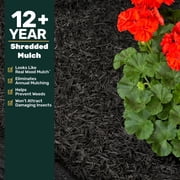 GroundSmart Black Shredded Rubber Mulch, 75 Cu Ft