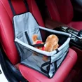 thumbnail image 4 of Carry Cat Dog Waterproof Dog Travel Cage Dog Accessories Pet Transport Bag Dog Car Seat Cover Foldable Hammock Basket (Regular gray,41x34x24cm), 4 of 7