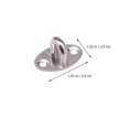 thumbnail image 2 of 20pcs Stainless Steel Hook Thickened Load-bearing Fixed Pull Ring Storage Hook, 2 of 8