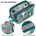 thumbnail image 4 of Toiletries Bag,Australian Shepherd Dog and Flower Mens Womens Toiletry Bag Bathroom Bag,Waterproof Toiletry Travel Bag Dopp Kit Shaving Bag 11x6.3x5.1 Inch, 4 of 5