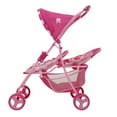 thumbnail image 2 of Peppa Pig Doll Twin Stroller - Pink & White Dots - Fits Dolls up to 24", Easy to Fold for Storage & Travel, For Dolls Plushes & Stuffed Animals, Pretend Play For Kids Ages 3+, 2 of 5