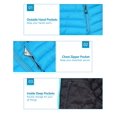 thumbnail image 4 of Mapamyumco Women's Puffer Jacket, Lightweight Hooded Winter Coat Windproof and Packable Aqua S, 4 of 7