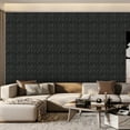 thumbnail image 7 of FLOLEOPA 30 Pack 3D Wall Panel, PVC Textured Wall Panels for Interior Wall Décor, 11.8 x11.8 Inch Cover 29.Sq.Ft, 7 of 7