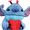 Stitch, variant on Women's Snoopy 3D Heart Slippers