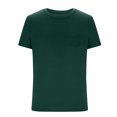 thumbnail image 4 of Mgmyaa T-Shirt Homme Manches Courtes Uni Été Décontracté Poche Basique Léger Extensible, 4 of 5