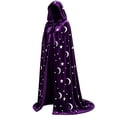 thumbnail image 4 of HuangHuanChen Womens Hooded Cape Darkness Renaissance Halloween Medieval Cloak with Cuffs for Witches Hobbit Goth Ren Fair Elf Cape XXXL, 4 of 5