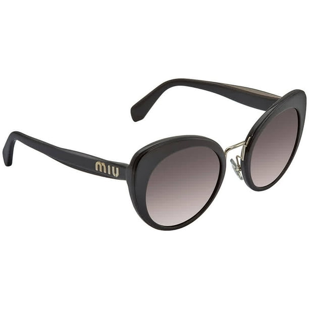 Download Miu Miu Miu Miu Gradient Grey Mirror Butterfly Sunglasses Mu 06ts 16e5o0 53 Walmart Com Walmart Com