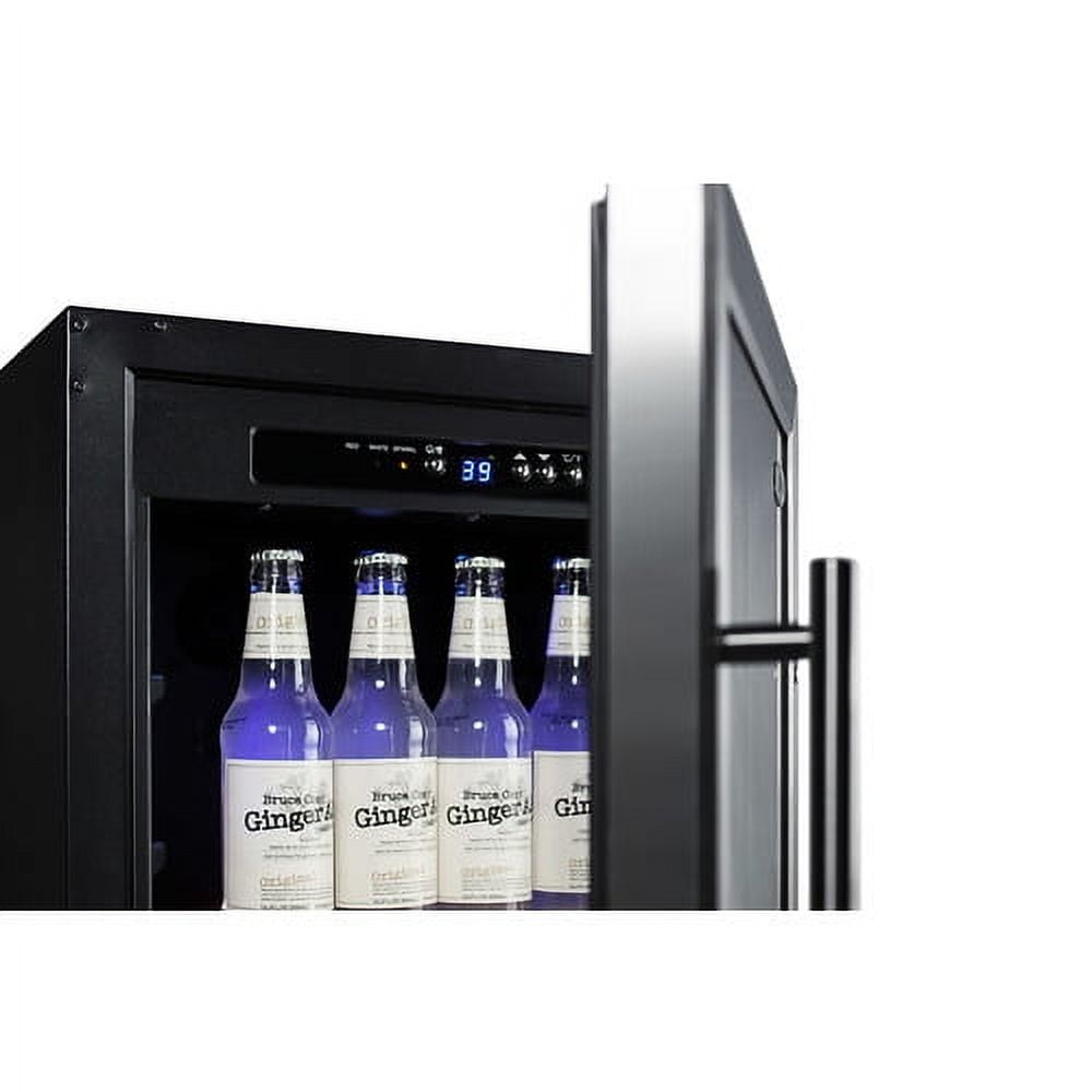 18" Wide Built-In Beverage Center, Black