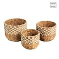 thumbnail image 6 of Eden Grace Twisted Weave Handwoven Wicker Storage Baskets, Set of 3 Piece Count 3, 6 of 6