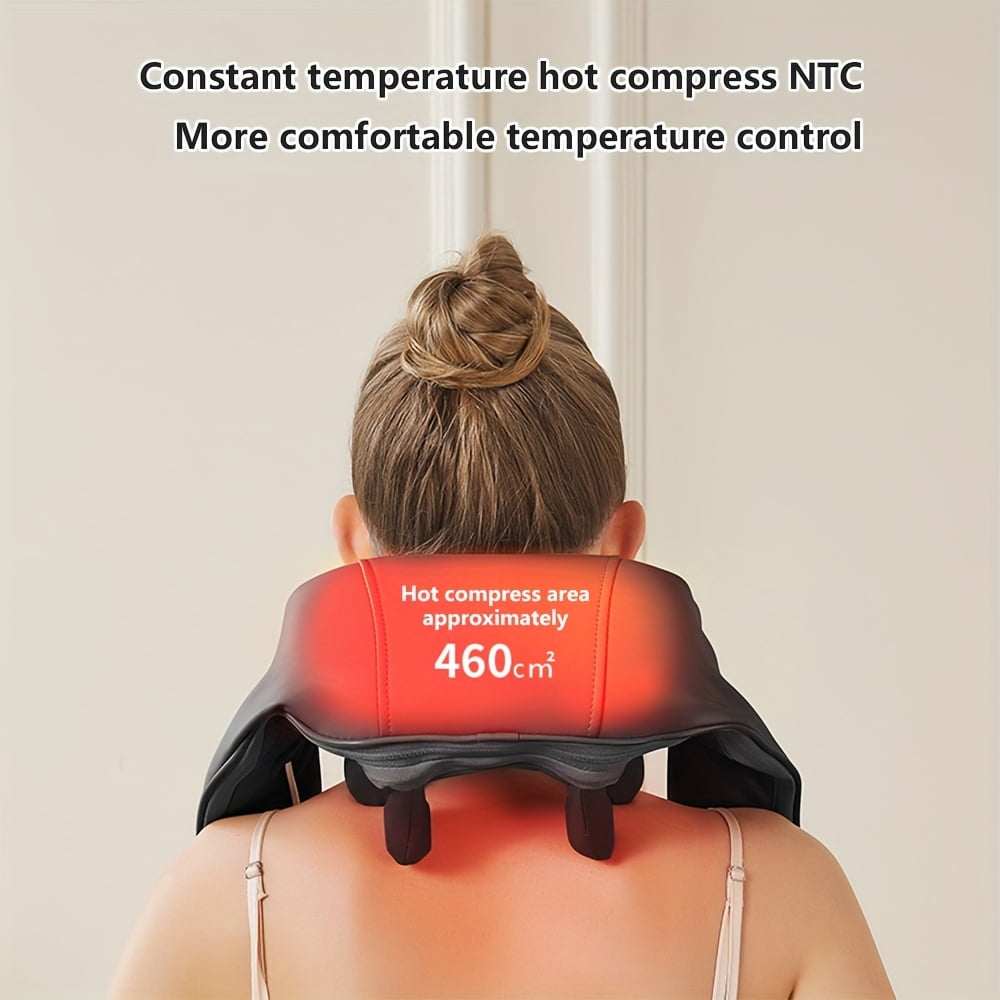 Admbm Shoulder Neck Massager w/ Heat, Deep Kneading & Pinching, Black (1 Piece)