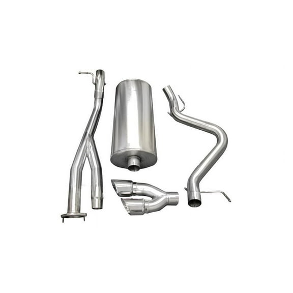 Corsa 03-06 Chevrolet Silverado Short Bed SS 6.0L V8 Polished Sport Cat-Back Exhaust Fits select: 2003-2004 CHEVROLET SILVERADO K1500, 2005 CHEVROLET SILVERADO C1500