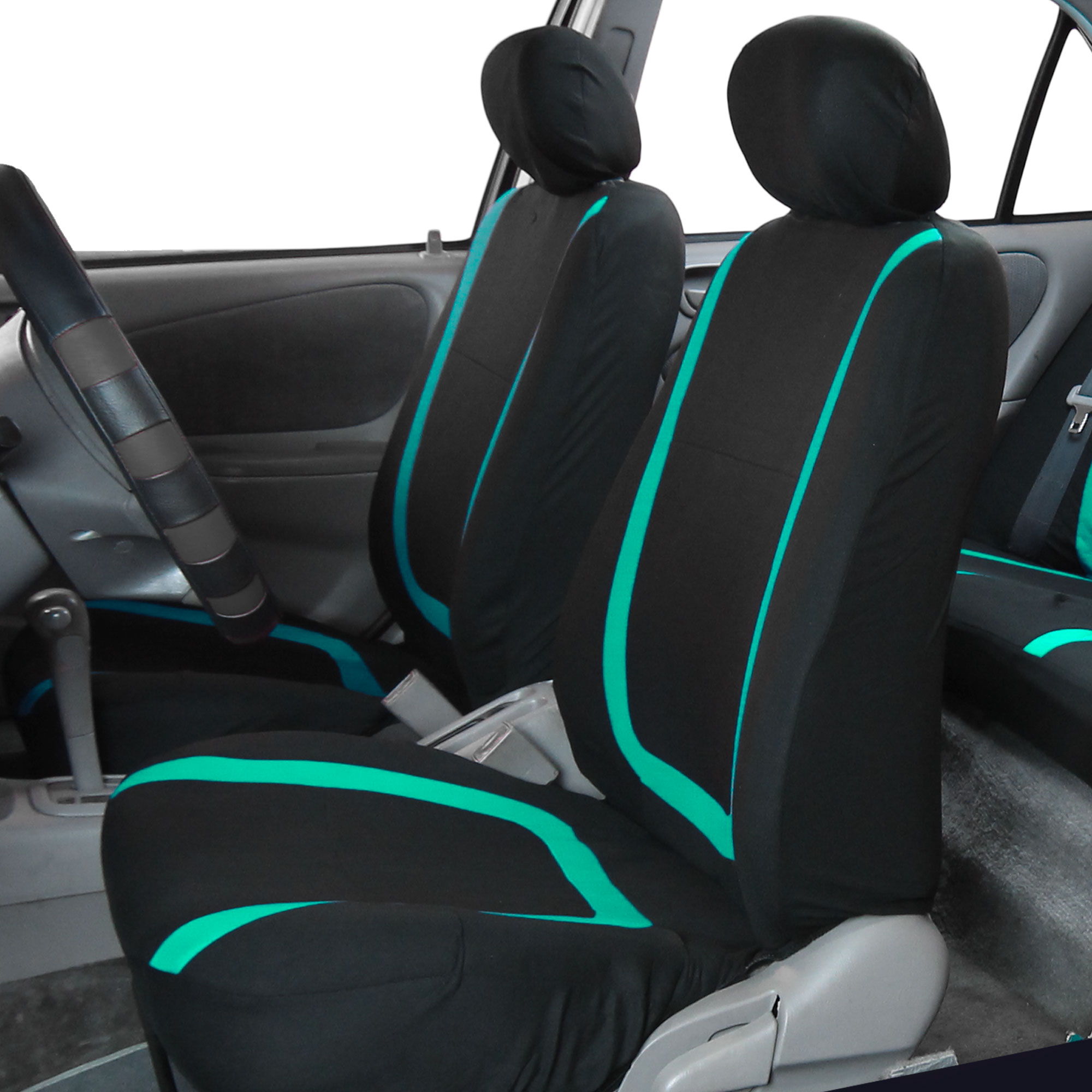 FH Group Unique Flat Cltoh Front Bucket Car Seat Covers FH Group Unique Flat Cltoh Front Bucket Car Seat Covers