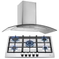 thumbnail image 1 of Combo Parrilla a Gas 5 Quemadores AVERA AI5 Campana de Pared 90 cm CEV90, 1 of 7
