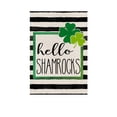 thumbnail image 5 of Flag Clearance! Welcome St. Patrick's Day Garden Flag 12x18 Double Sided Vertical, Spring Small Lucky Shamrock Clover Yard Banner Sign Plaid Home Outside Outdoor Decor, Under 5 Dollars!, 5 of 6
