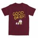 thumbnail image 3 of Camisetas para hombre y mujer, Peanuts, Charlie Brown, Good Grief, Snoopy, 100 % algodón, camisetas de manga corta, camisetas de cuello redondo, regalo de cumpleaños, 3 of 5