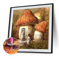 thumbnail image 1 of Cuadros Decorativos Kit de bordado de punto de cruz de pintura de diamante de taladro completo 5D DIY (Mushroom05) Ehuebsd embutido en tela, 1 of 1
