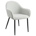 thumbnail image 3 of Emma Fabric Upholstered Dining Arm Chair Fog Grey (Set of 2), 3 of 13