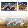 thumbnail image 1 of Bannière de Porte de Garage Extérieur de Noël Grande Couverture Décorative de Porte de Garage Extérieur Saisonnier Bannière de Porte de Garage de Noël, 1 of 4