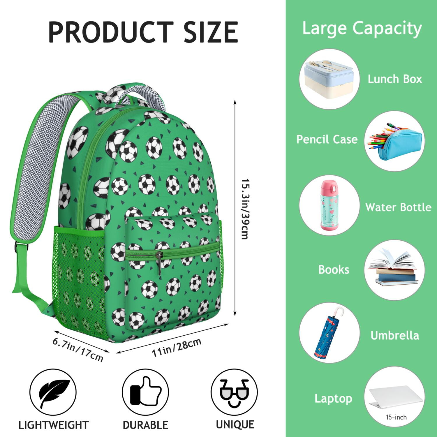 Player Approved Waterproof Backpack - Ergonomic Design for Baseball, Basketball, Soccer - Stylish & Durable Bookbag for Teens