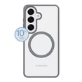 thumbnail image 2 of onn Magnetic Compatible Phone Case for Samsung Galaxy S26 - Metallic Gray/Clear, 2 of 8