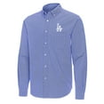 thumbnail image 2 of Men's Antigua Royal Los Angeles Dodgers Porter Woven Long Sleeve Button-Down Shirt, 2 of 3
