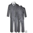 thumbnail image 1 of Costumes de Smoking Formels pour Garçons Bébé Tout-Petit Ado Mariage Gris Foncé Gris Argent Tailles P-20, 1 of 5