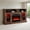 Rustic Brown, variant on Spaco White 58 Inch Fireplace TV Stand with LED Lights, Fireplace Entertainment Center with Storage Cabinets for TVs up to 65 Inch