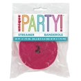 thumbnail image 2 of Unique Industries Hot Pink Solid Print Birthday Party Streamers, 1.75"x 81' (Pack of 20), 2 of 2