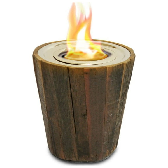 Luxury Fireplace Group Anywhere Fireplace Indoor/Outdoor Fireplace - Montauk Reclaimed Wood Fire