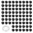 thumbnail image 1 of 200Pcs Cuentas de Obsidiana Negra, Cuentas de Piedra Natural de 4mm, Gema Redonda Suelta con Cordón Elástico de Cristal para Fabricación de Joyas, 1 of 7