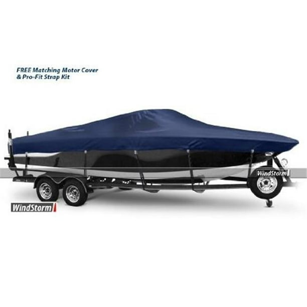 WindStorm WSTR2196 Cover for TriHull runabout Boat with windshields