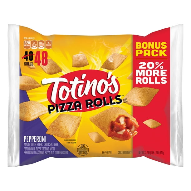 Totino's Pizza Rolls Brand Pepperoni Pizza Snacks 48 Ct