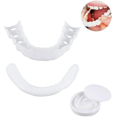 Teeth Cosmetic Veneers Perfect Smile Comfort Fit Cosmetic Teeth Denture Flex Teeth Veneers Teeth Whitening Teeth Cover (p)