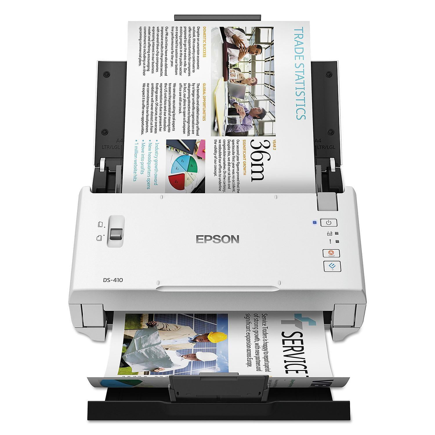 Epson DS410 Document Scanner, 1200 dpi, 8 1/2" x 120", 26 ppm