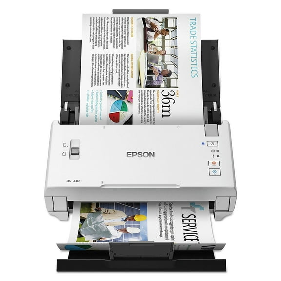 Epson DS-410 Document Scanner, 1200 dpi, 8 1/2" x 120", 26 ppm