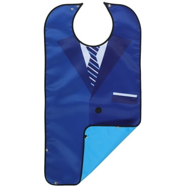 Adult Bib Bibs for Men Washable Adults Aprons Reusable Senior Elderly Eating Miss Man