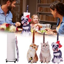 Toilet Paper Holder under $5! Xqxayjr Cute Dog Tissue Holder, Roll Paper Storage Rack, Bathroom Toilet Paper Dispenser, Animal Shape Decor, Home Living Room Organizer, Novelty Tissue Box