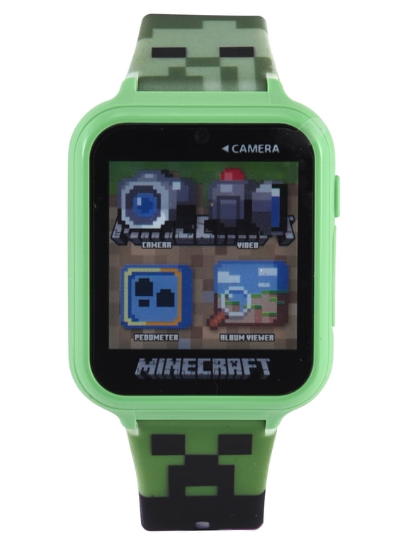 iTime Unisex Touchscreen Smart Watch with Silicone Strap and Green Case 42MM