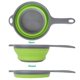 thumbnail image 5 of 2 coladores y coladores de goma plegables, colador de cocina para pasta, verduras/frutas con mango retráctil, 5 of 5