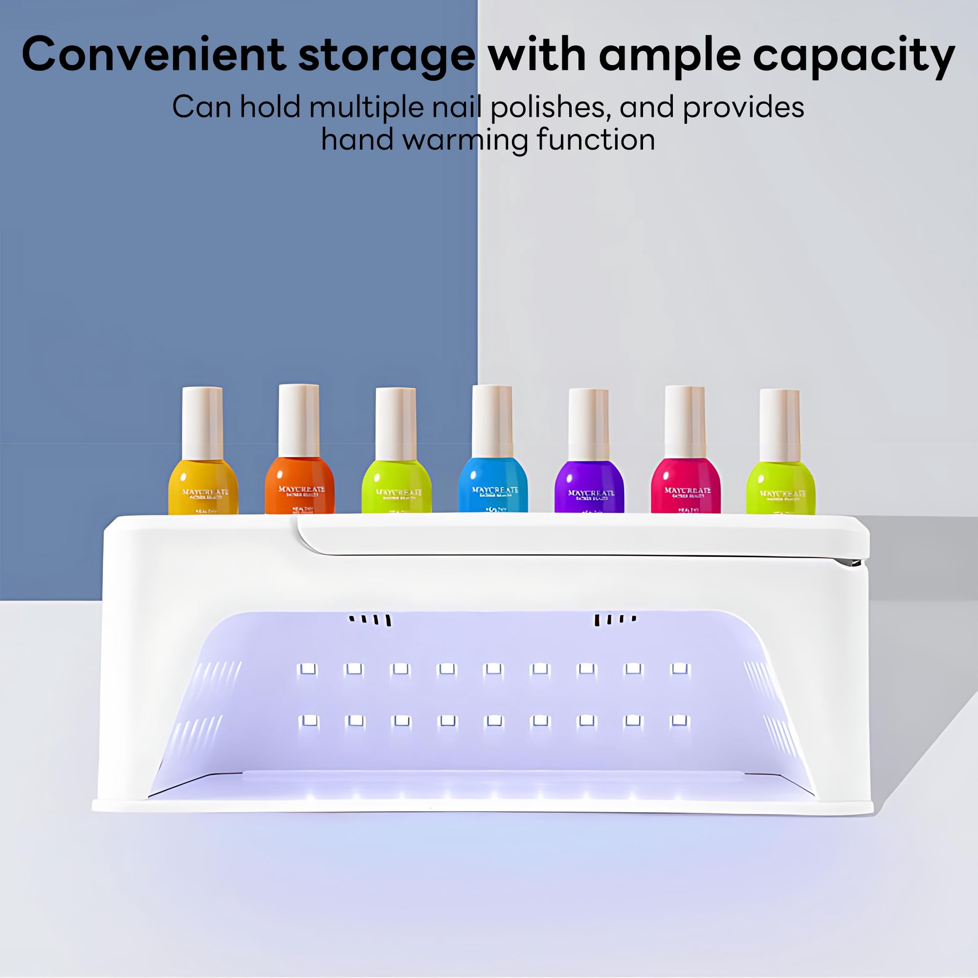 INSMART UV LED Nail Lamp, 380W Nail Dryer for Gel Polish, 4 Timers, 96 Lamp Beads and Automatic Sensor for Manicure Salon and Home